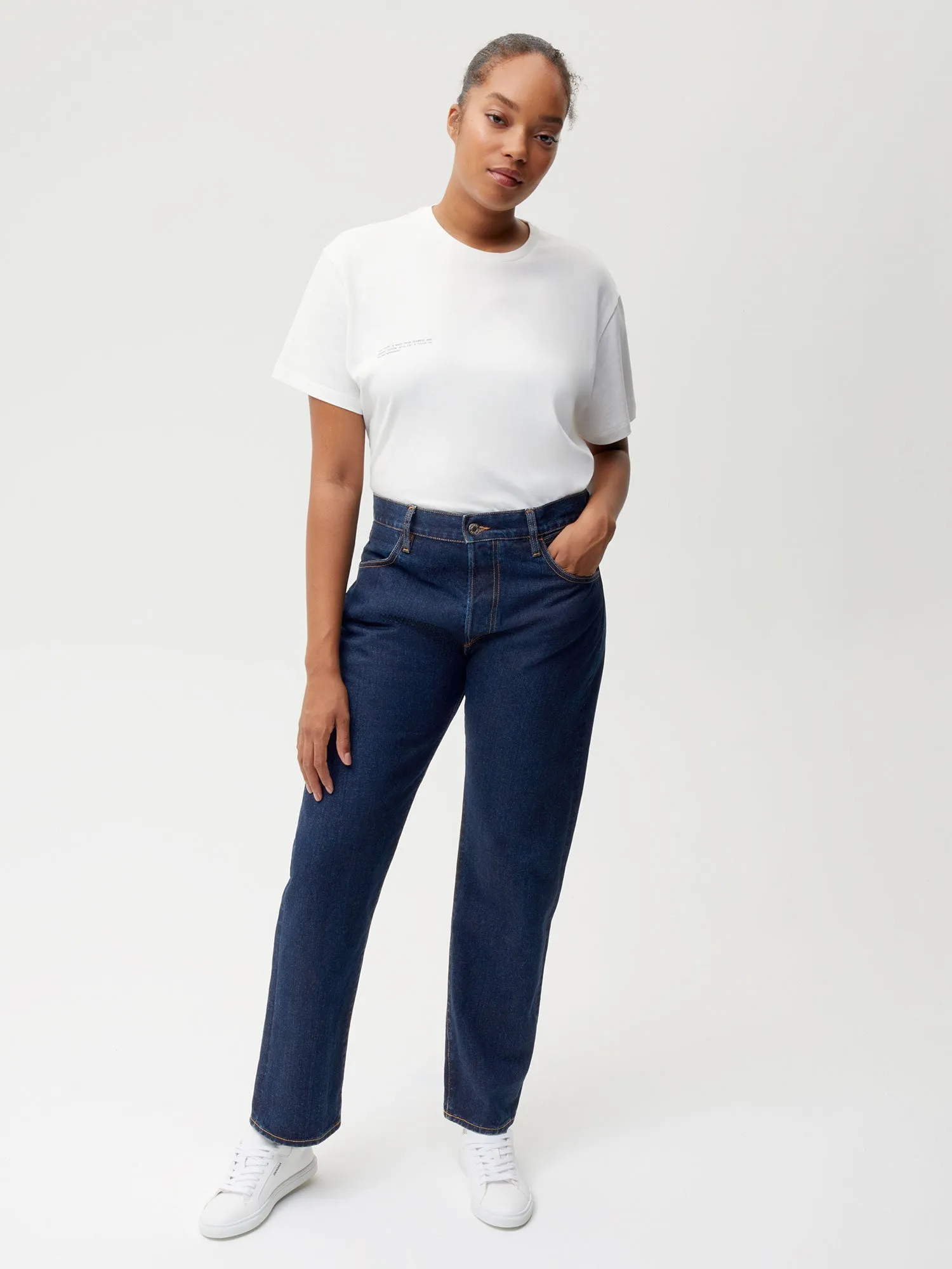 Womens Nettle Denim Straight Leg Jeans—rinse wash