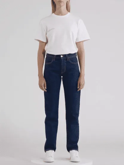 Womens Nettle Denim Straight Leg Jeans—rinse wash