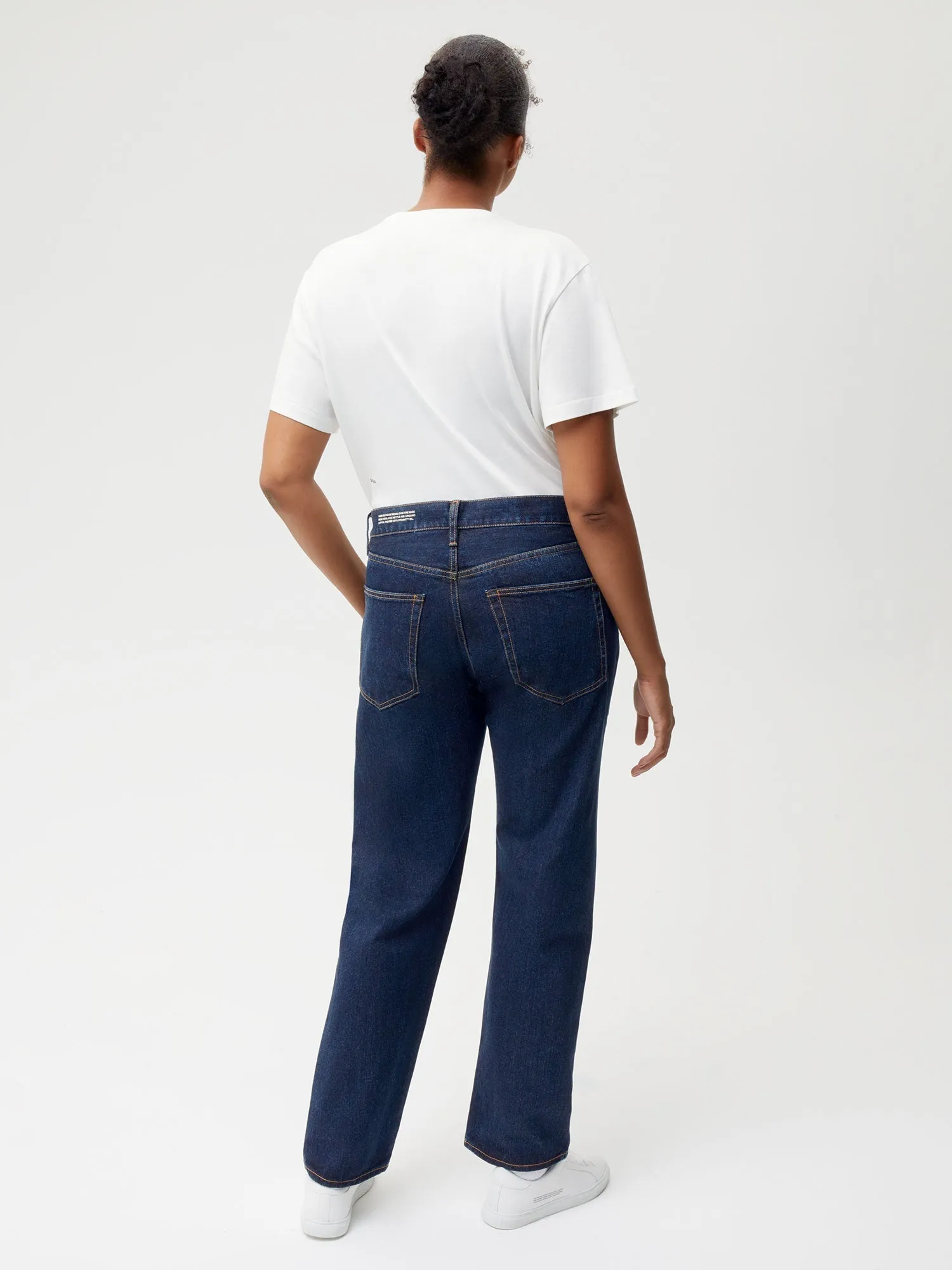 Womens Nettle Denim Straight Leg Jeans—rinse wash