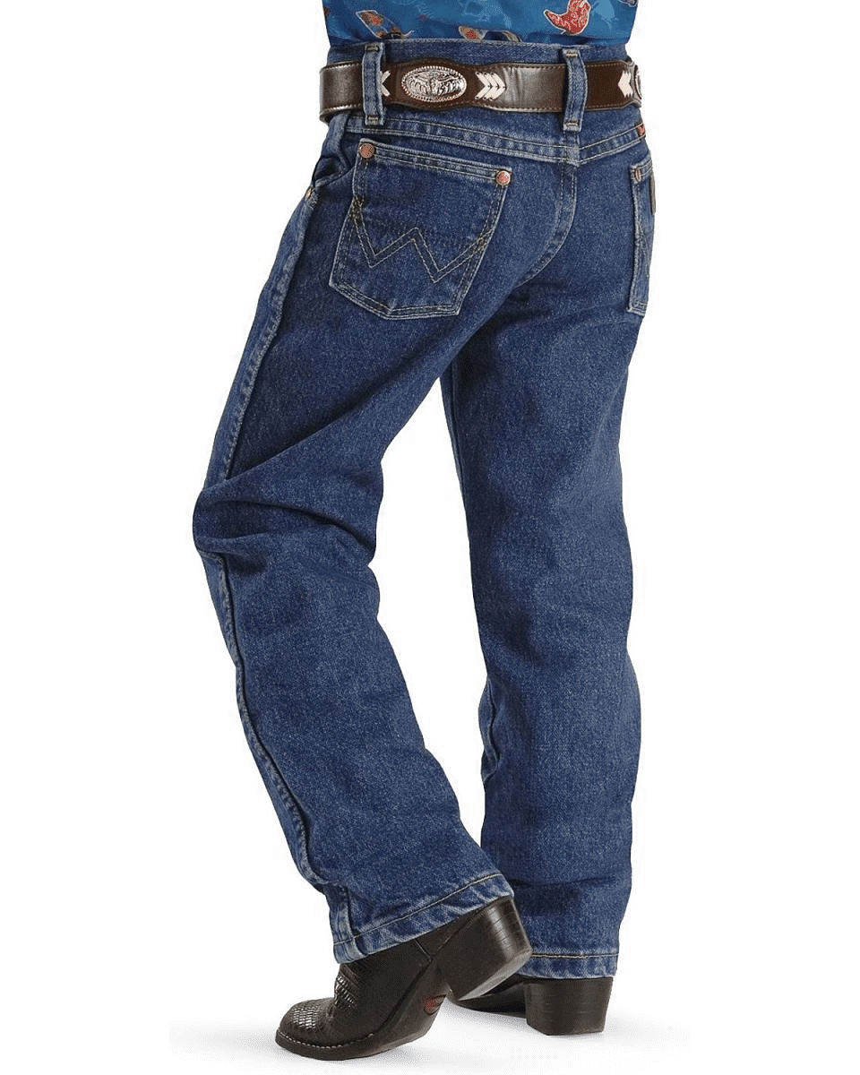 Wrangler Boys George Strait Original Cowboy Cut Heavy Denim Stone Jeans Style 13BGSHD