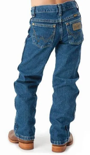 Wrangler Boys George Strait Original Cowboy Cut Heavy Denim Stone Jeans Style 13BGSHD