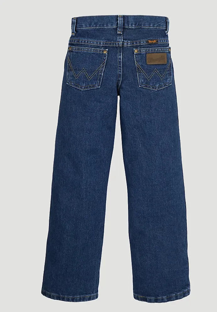 Wrangler Boys George Strait Original Cowboy Cut Heavy Denim Stone Jeans Style 13BGSHD